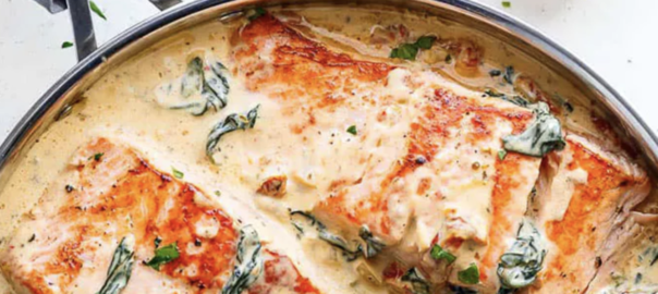 Buttery Garlic Tuscan Salmon